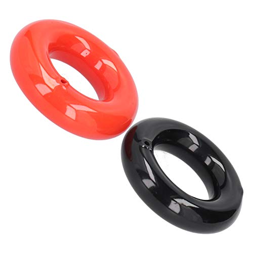 Keenso Anillo De Pesas para Swing De Golf,Negro Y Rojo,Anillo De Pesaje Redondo para Palos De Golf,Accesorios De Entrenamiento De Swing De Potencia De Peso,para PráCtica De Entrenamiento De Calent