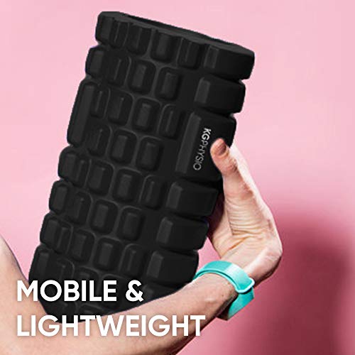 KG Physio Foam Roller - Rodillo Masaje Muscular para Piernas, Espalda y Brazos - Rulo Masaje Muscular Ultraligero Esencial para Liberar Tensiones Musculares - 33x12cm Rodillo Pilates