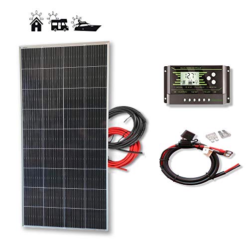 Kit 200W PRO 12V panel solar placa monocristalina células PERC de alta eficiencia