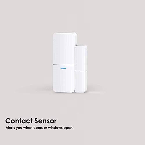 Kit Alarmas para casa WiFi Sistema Completo con 1 Sirena 5 Sensor de Puerta y 2 mandos a Distancia Alarma de Ventana de Puerta Alarma de aplicación a través de la Red móvil by AGSHome