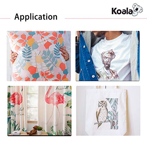 KOALA Papel de transferencia de tinta para camisetas de blancas y claras, 10 hojas, A4