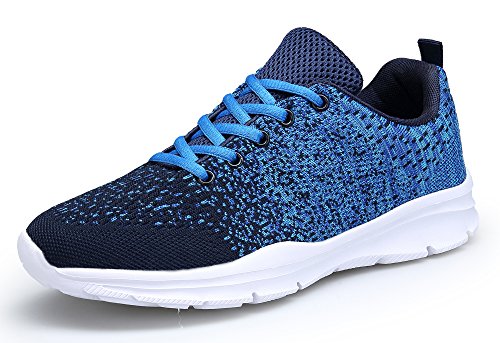 KOUDYEN Zapatillas Deportivas de Mujer Hombre Running Zapatos para Correr Gimnasio Calzado Unisex,XZ746-W-blue-EU37