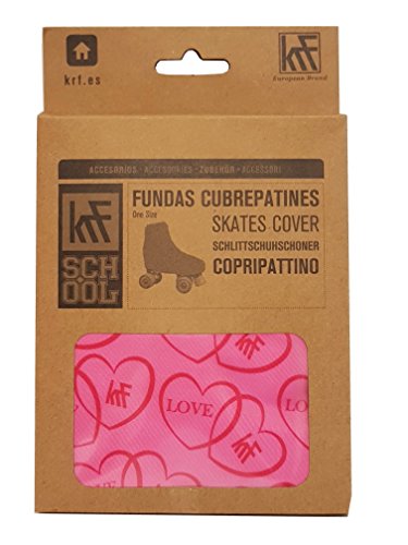 KRF The New Urban Concept Cubre PATÍN Love (2 Uni) Fundas, Infantil, Rosa, Talla Única