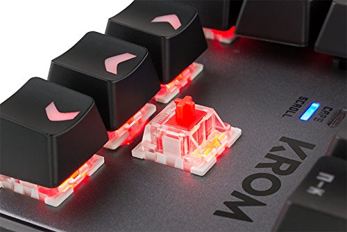 Krom Teclado Gaming Kernel TKL -NXKROMKRNLTKL - Teclado Mecanico, sin Teclado numerico, iluminacion LED RGB, silencioso, Layout Español