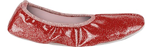 Ladeheid Zapatillas de Ballet Clásico Danza y Gimnasia Mujer Niña LAAK007 (Rojo, 23 EU)