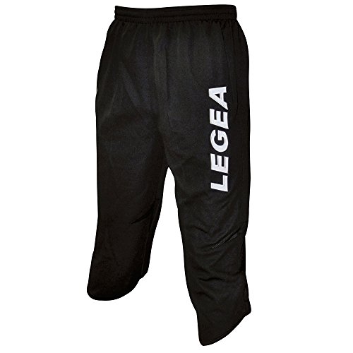 LEGEA Pitt Tornado – Pantalones Piratas de Entrenamiento para Hombre, Color Negro, tamaño XL