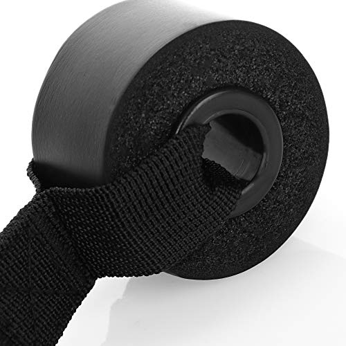 LEGENDWERK® Anclaje de Puerta Fabricado en Tejido de Nailon y Espuma con un Anillo de Acero Inoxidable Ideal para Bandas de Resistencia, Zapatillas de Deporte con Honda - fijación de Puerta Cualquier