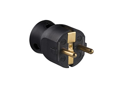 Legrand 050178 Enchufe con Cabezal Móvil Orientable, 3680 W, 230 V, Negro