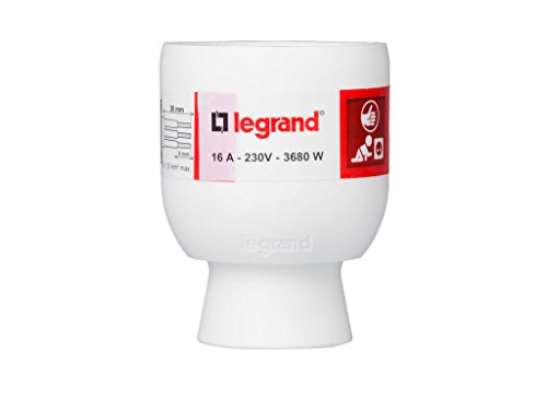 legrand 050189 Base de Enchufe Profesional con Clavija Móvil, 230 V, Blanco