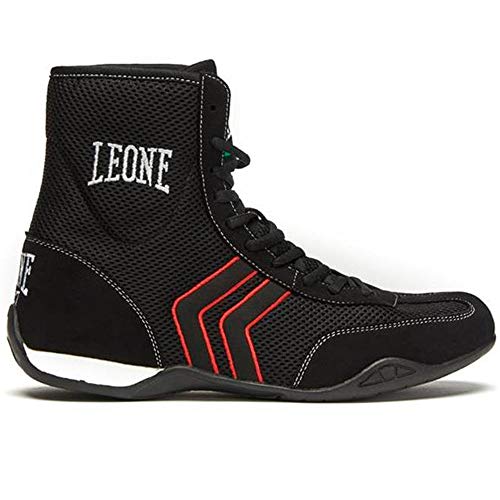 LEONE 1947 CL188 - Botas de Boxeo, Unisex, para Adulto, Negro, Talla 41