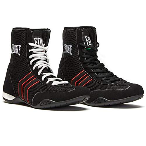 LEONE 1947 CL188 - Botas de Boxeo, Unisex, para Adulto, Negro, Talla 41