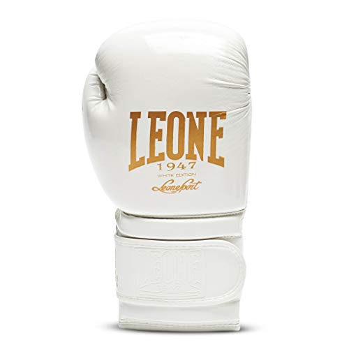 LEONE 1947 GN059 Guantes de Boxeo, Unisex – Adulto, Blanco, 14OZ