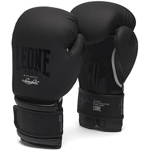 Leone 1947 - Guantes, color blanco y negro, 283 gramos, Unisex adulto, Black&white, negro, 10 Oz