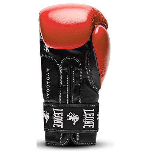 Leone 1947 Guantes de boxeo Ambassador GN207 rojo (16 oz)