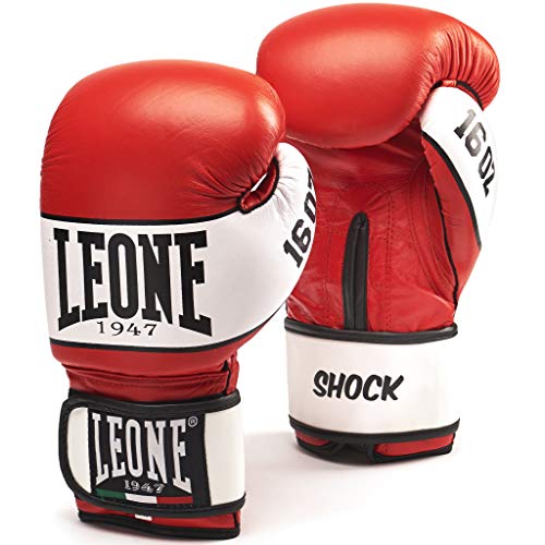 LEONE 1947 Shock Guantes de Boxeo, Unisex Adulto, Shock, Rojo