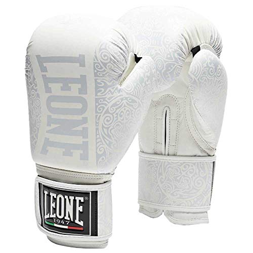 Leone 1964 Maori - Guantes de Boxeo Maori, Unisex, para Adulto, Blanco, 16 oz