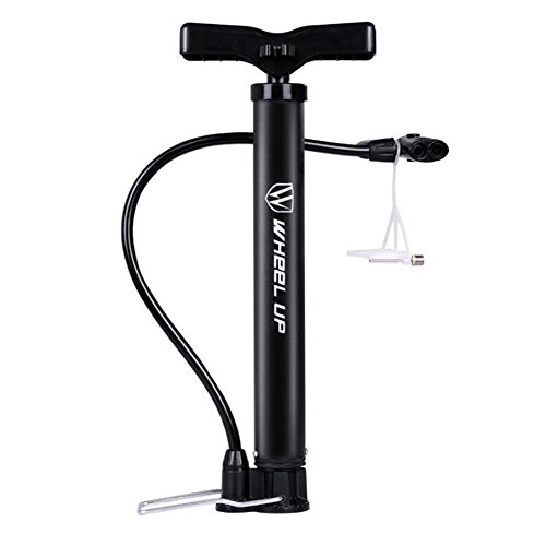 Letton Bomba de Suelo para Bicicleta, portátil, Reversible, válvulas Presta y Schrader, Mini Bomba de Aire para Bicicleta, 120 PSI con Aguja de Bola multifunción