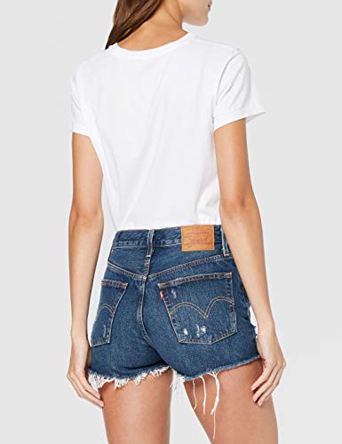 Levi's 501 High Rise Short Pantalones Cortos, Silver Lake, 26W para Mujer