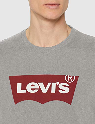 Levi's Graphic Set-In Neck, Camiseta para Hombre, Gris (C18976 Graphic H215 Midtone Htr Grey Graphic H215-Hm 36.2 138), Large