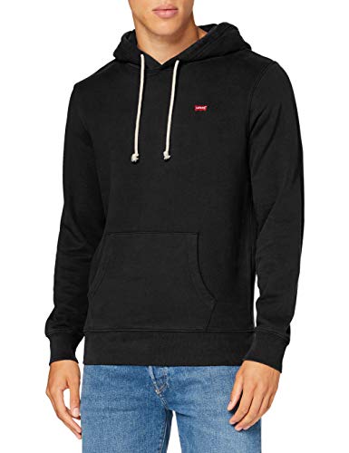 Levi's New Original Hoodie Sudadera con capucha, Mineral Black, L para Hombre