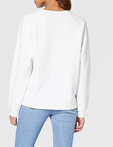 Levi's Relaxed Graphic Long Sleeve Sudadera, White (Crew Box Tab White+ 0092), XS para Mujer