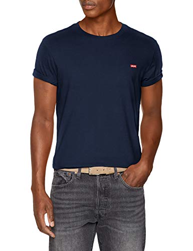 Levi's SS Original Hm tee Camiseta, Cotton + Patch Dress Blues, S para Hombre