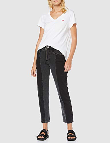 Levi's Vneck Camiseta, White (White + 0002), Small para Mujer