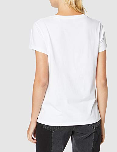 Levi's Vneck Camiseta, White (White + 0002), Small para Mujer