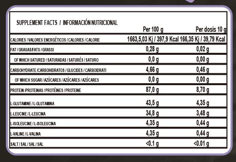 Life Pro BCAA 8:1:1 con glutamina Ajinomoto para el aumento y recuperación muscular – Aminoácidos ramificados BCAA y glutamina para evitar el catabolismo y la fatiga muscular – 300 gr – Sabor limón