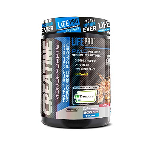 Life Pro Creatine Creapure 500g | Creatina Creapure en Polvo | Sello de Calidad Garantizada (COLA)