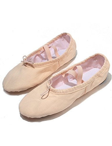 Lily's Locker- Zapatillas de Ballet clásico de Suela Partida Zapatillas Media Punta de Ballet Danza para Niña y Adultos(39,Rosa Claro)