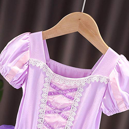 Lito Angels Niñas Tutús de Ballet Bailarina Danza Disfraz Ropa de Baile Princesa Rapunzel Vestido 3-4 años Morado