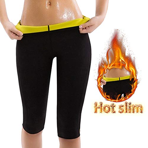 Litthing Pantalones para Adelgazar Neopreno Mujer Deportivos Pantalones Sauna Pantalón de Sudoración Adelgazar Pantalón Quema Grasa Mallas Termicos de Neopreno