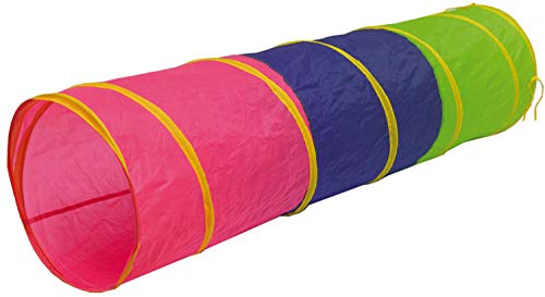 LittleTom Túnel de Juguete 180x46cm para niños pequeños de Lona Multicolor