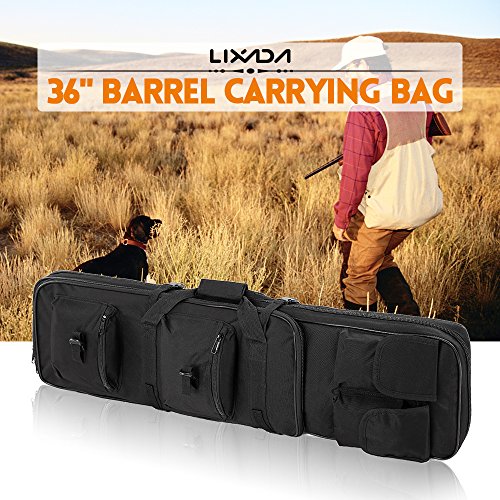 Lixada Bolsa Táctica Funda para Arma 36 Pulgadas Acolchado con Correa de Hombro Bolsa de Transporte Vaina para Caza Disparando