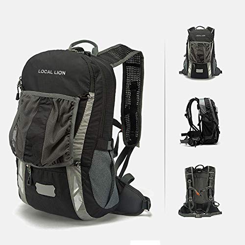 Local Lion Mochila 20L de Ciclismo Montaña Senderismo Macutos Trekking Camping al Aire Libre Nylon con Cubierta de Lluvia para Hombres y Mujeres