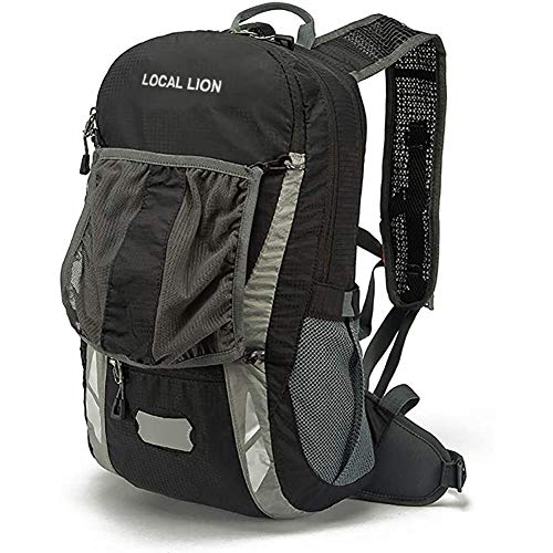 Local Lion Mochila 20L de Ciclismo Montaña Senderismo Macutos Trekking Camping al Aire Libre Nylon con Cubierta de Lluvia para Hombres y Mujeres