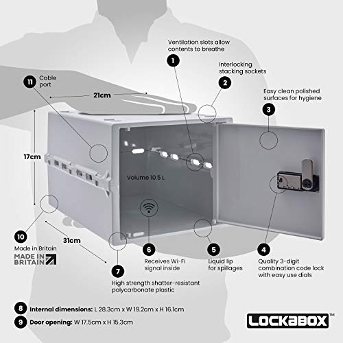 Lockabox One | Caja de seguridad compacta e higiénica para alimentos, medicinas y seguridad en el hogar