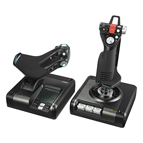 Logitech G Saitek PRO Flight Yoke System - Palanca Profesional y Accelerador