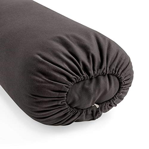 Lotuscrafts Bolster Yoga Rectangular para Yin Yoga - Relleno de Kapok - Cubierta en Algodon Lavable - Cojin Yoga Restaurativo - Bolster Yoga Kapok - Bolster Yoga Algodon