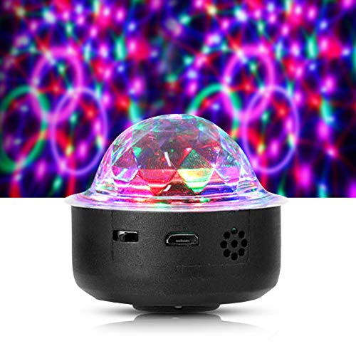 Luces Discoteca Bola, 2pcs Bola LED de Discoteca USB Recargable, Portátil Disco Luz Con 15LED RGB, Cable de datos USB, Lámpara Decorada para Cumpleaños, Discoteca, Fiesta, Bar, Navidad, Coche, Bodas