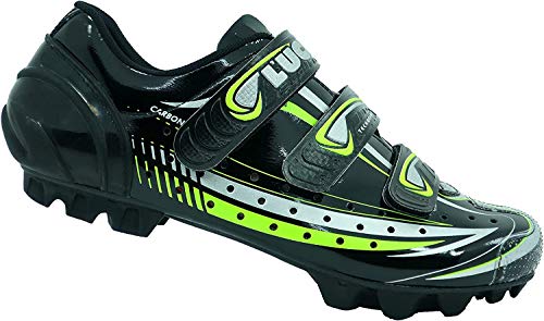 LUCK Zapatilla de Ciclismo Master, con Suela de Carbono y Triple Tira de Velcro para una sujeción (39 EU)