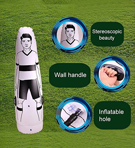 lzndeal 1.75 m Niños Adultos Inflables Fútbol Entrenamiento Goal Goal Keeper Air Soccer Train Dummy