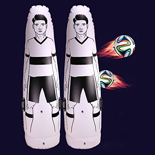 lzndeal 1.75 m Niños Adultos Inflables Fútbol Entrenamiento Goal Goal Keeper Air Soccer Train Dummy