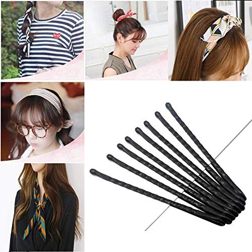 LZYMSZ 12PCS Twist Bow Bandas Para la Cabeza con Cable, Alambre de Hierro Anudado Banda Para Cabello Flor, Yoga Head Wraps Turbante Deportivo, Vintage Impreso Criss Cross(12-SS)