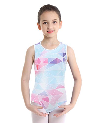 Maillots de Gimnasia para Niña Leotardo Ritmica Artística Ballet sin Mangas