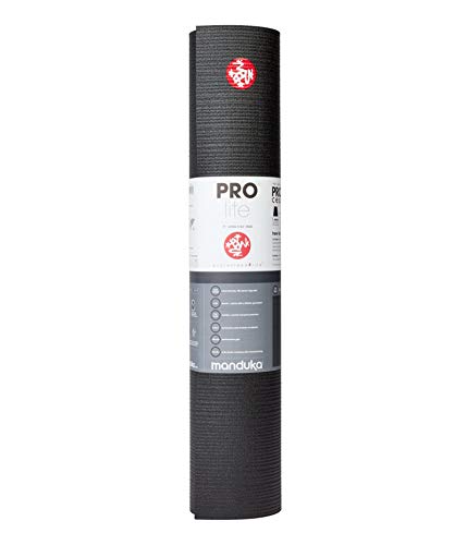 Manduka PROlite - Esterilla de yoga y pilates (180 cm), color negro