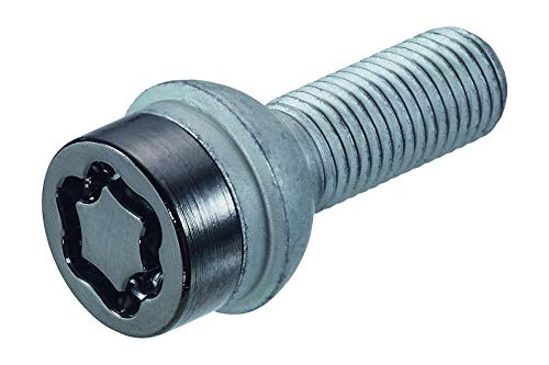 McGard 28018 SUB - Tornillos antirrobo para ruedas (base cónica, M14 x 1,5, longitud del vástago 26,7 mm, SW17), color negro