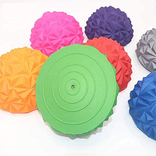 MEIMING Fascia Foot Massage Hemisphere, PVC Hemisphere Balance Training Ball, Half Ball Massage Mat Balance Ejercicio Pods Puntiagudos para Gimnasio Yoga Pilates 2PCS B