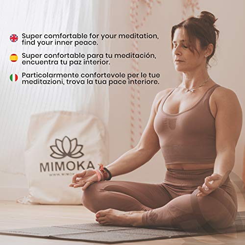 Mimoka - Esterilla Yoga Antideslizante Gruesa Plegable - Yoga Mat - Pilates - Ideal para Abdominales en casa - Colchoneta Fitness de 8 mm de Grosor y 183 x 61 cm